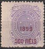 [Issue of 1890-1891 Surcharged in Lilac Red, نوع BE2]