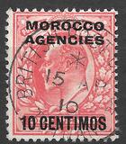 [Great Britain Postage Stamps Overprinted "MOROCCO AGENCIES" & Surcharged, type D1]