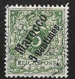 [German Empire Postage Stamps Surcharged, type B1]