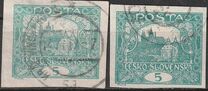 [Definitives - No Plant Above "ČESKO-SLOVENSKÁ", type I1]