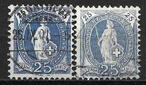 [Definitive 1899-1903 - Standing Helvetia - White Paper, type M7]