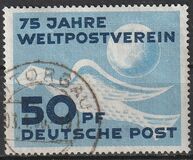 [The 75th Anniversary of the Universal Postal Union, tip A]