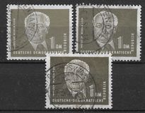 [Presidente di Stato Wilhelm Pieck - Filigrana: Ornamento, Scrivi J]