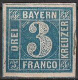 [No. 2 from New Plates - Greyish to Greenish Blue Colors, Typ B4]