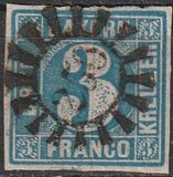 [No. 2 from New Plates - Greyish to Greenish Blue Colors, Typ B3]