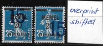 [No. 20 & 23 Surcharged, Tüüp F]