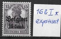 [German Empire Postage Stamps Surcharged "F and Cent" & Overprinted "Belgien", 유형 B5]