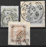 [Emperor Franz Josef I, 1830-1916 - Value in "Heller" - Without Varnish Bars, Numerals in Black, प्रकार R]