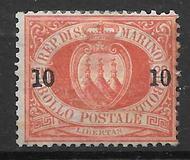 [No.2-4 Surcharged, type E]