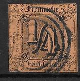 [Value Stamps - Black Print on Colored Paper, type A]