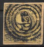 [Value Stamps - Black Print on Colored Paper, type B3]