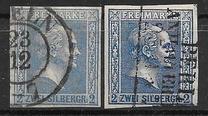 [King Friedrich Wilhelm IV - Hatched Background. Thin White Paper, प्रकार A12]
