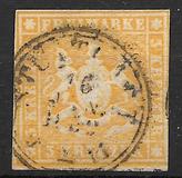 [Coat of Arms - Paper with Orange Silk Threads. Printed 0,75 mm Apart, タイプ B1]