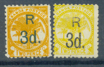 [Registered Mail - Number 19 Surcharged, тип G]