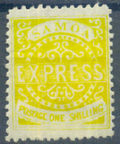 [Express Stamps - Line Above "X" Broken. Small Dot Near Upper Right Serif of "M", type A6]