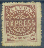 [Express Stamps - Line Above "X" Broken. Small Dot Near Upper Right Serif of "M", type A9]