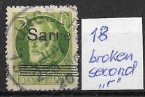 [Bavaria Postage Stamps Overprinted "SARRE", type C]