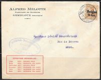 [German Empire Postage Stamps Surcharged "F and Cent" & Overprinted "Belgien", Вид B6]