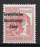[Joint Allied Occupation Zones Stamps Overprinted "Sowjetische Besatzungs Zone", type B14]
