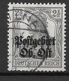 [German Empire Postage Stamps Overprinted "Postgebiet Ob. Ost", type A]
