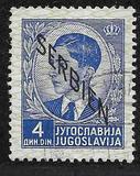 [Yugoslavian Postage Stamps Overprinted "SERBIEN", type A6]