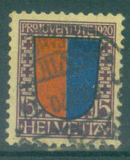 [Pro Juventute 1920 - Coats of Arms of Cantons (Valid from 1-12-1920 to 30-4-1921), type AU]