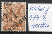 [Joint Allied Occupation Zones Stamps Handstamped, type A8]