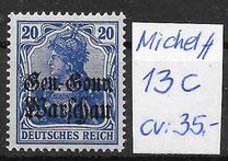[German Empire Postage Stamps Overprinted "Gen.-Gouv. Warschau", type B7]