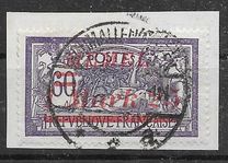 [French Postage Stamps Overprinted "MEMEL" & Surcharged in Italic, typ H13]