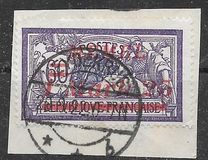 [French Postage Stamps Overprinted "MEMEL" & Surcharged in Italic, typ H13]