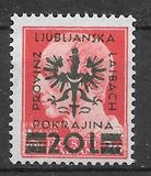 [Italian Postage Stamps Surcharged & Overprinted "PROVINZ LJUBLJANSKA POKRAJINA", tip B2]