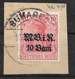[German Empire Postage Stamps Surcharged & Overprinted "M.V.i.R.", type B]