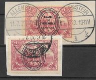 [German Empire Postage Stamps Overprinted, type B12]