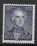 [The 150th Anniversary of the Birth of Justus Liebig, típus AK]