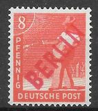 [BERLIN in Red Overprint on "Allied Occupation Zone" Stamps, type B2]