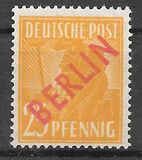 [BERLIN in Red Overprint on "Allied Occupation Zone" Stamps, type B6]