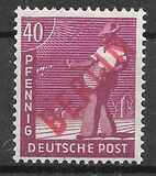 [BERLIN in Red Overprint on "Allied Occupation Zone" Stamps, type B8]