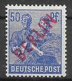 [BERLIN in Red Overprint on "Allied Occupation Zone" Stamps, type B9]