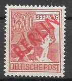 [BERLIN in Red Overprint on "Allied Occupation Zone" Stamps, type B10]