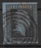 [King Friedrich Wilhelm IV - Hatched Background, Engraved, type A4]