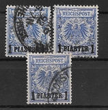 [German Empire Postage Stamps Surcharged, type B2]