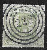 [Colored Print on White Paper - Rouletted in Colored Lines, type A25]
