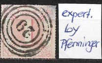 [Colored Print on White Paper - Rouletted in Colored Lines, type A27]
