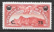 [Airmail -  Mount Titan (Monte Titano) - Airmail Stamps of 1931 Surcharged, Tüüp BQ1]