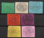 [Coat of Arms - Black Print on Colored Glazed Paper, Tipi L]