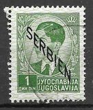 [Yugoslavian Postage Stamps Overprinted "SERBIEN", type A2]