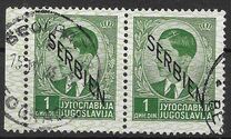 [Yugoslavian Postage Stamps Overprinted "SERBIEN", type A2]
