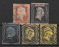 [King Friedrich Wilhelm IV - Hatched Background, Engraved, type A]