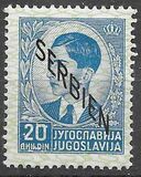 [Yugoslavian Postage Stamps Overprinted "SERBIEN", type A13]