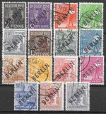 [BERLIN in Black Overprint on "Allied Occupation Zone" Stamps, Scrivi A]